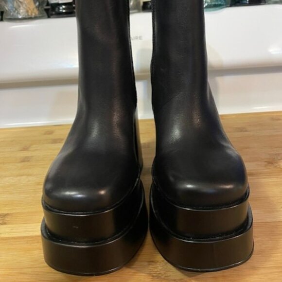 Retro 1970s Cobra Leather Platform Boots - Picture 16 of 16